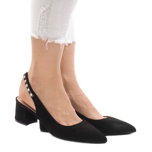 Fekete szivattyúk stiletto FM98502-2