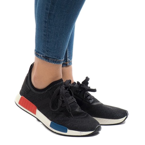 Fekete MD01B-5 sportcipő