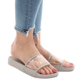 Szürke átlátszó papucs 815 Szürke átlátszó papucs 815