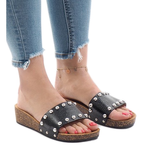 Fekete magassarkú AC-2809