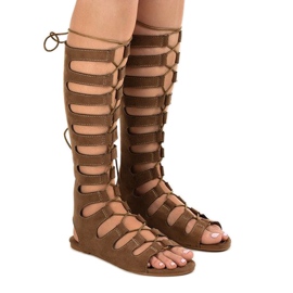 Barna lapos gladiátor szandál 289-9 Barna lapos gladiátor szandál 289-9