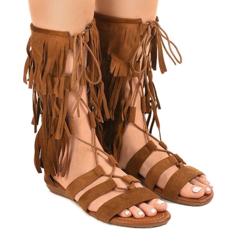 Barna lapos gladiátor szandál D-41 Barna lapos gladiátor szandál D-41