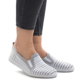 Szürke csíkos cipők XJ-2909