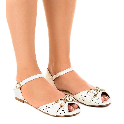 Fehér szandál GF-180 csatdal
