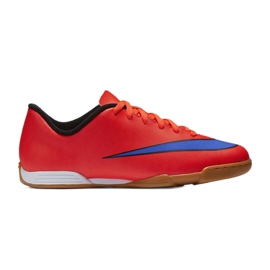 Nike Mercurial Vortex Ii Ic Jr 651643-650 futballcipő piros piros Nike Mercurial Vortex Ii Ic Jr 651643-650 futballcipő piros piros