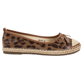 GUAPISSIMA Foltos balerinák barna GUAPISSIMA Foltos balerinák barna