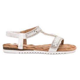 Emaks Díszített női szandál szürke