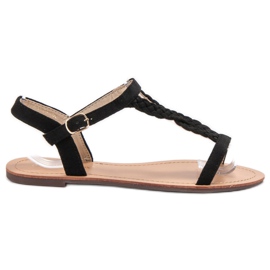 Ch. Creation Velúr szandál fekete