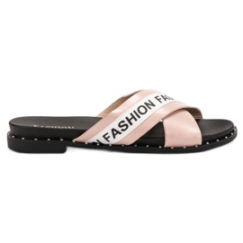 SHELOVET Rózsaszín divatpapucs SHELOVET Rózsaszín divatpapucs