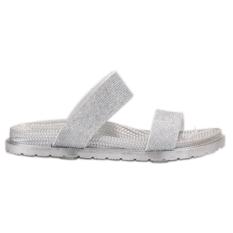 EXQUILY Divatos gumi papucs szürke