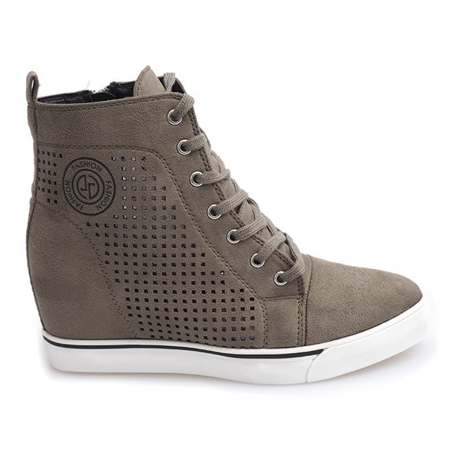 Áttört cipők XW36236 Olive sokszínű zöld