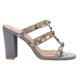 SDS Rock szandál magassarkúban szürke SDS Rock szandál magassarkúban szürke