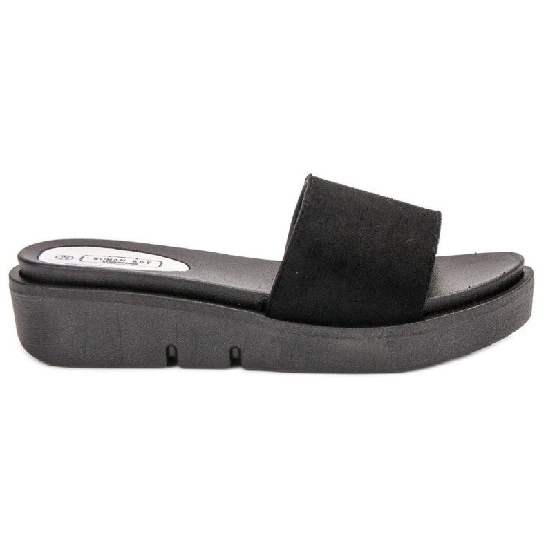 SHELOVET Wedge szandál fekete