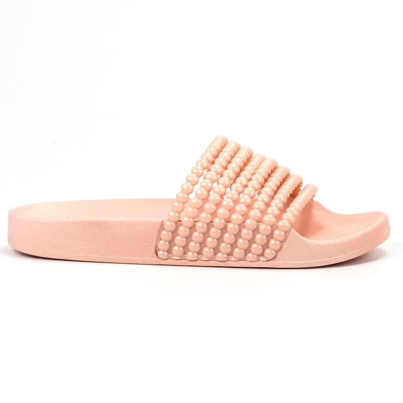 Bestelle Gumi papucs gyöngyökkel rózsaszín