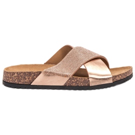 Bestelle Papucs parafa talppal rózsaszín