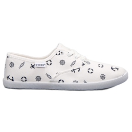 VICES tengerészcipők fehér