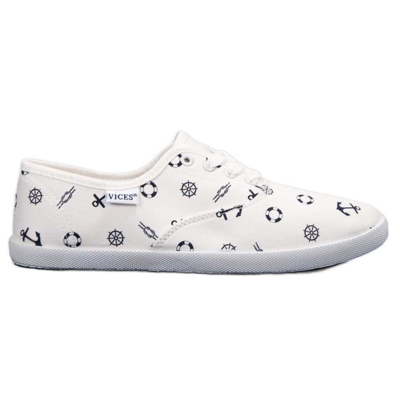 VICES tengerészcipők fehér