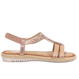 Pezsgő espadrilles szandál CO-78 Champagne rózsaszín