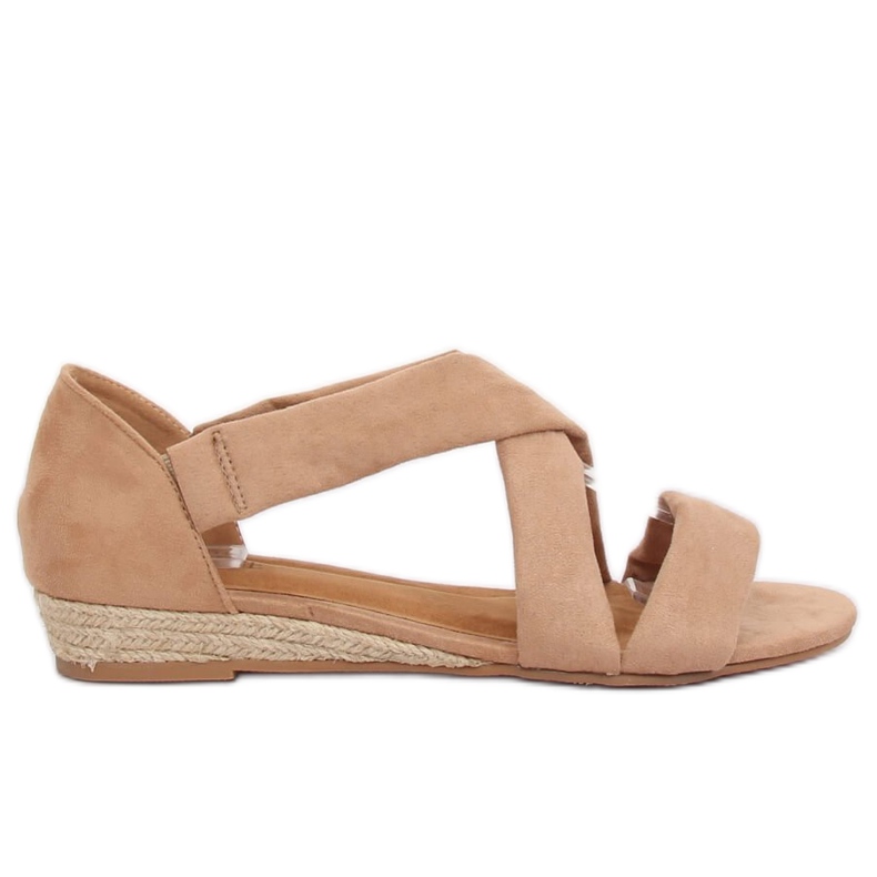 Szandál espadrilles bézs 9R72 Khaki
