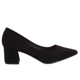 Fekete szivattyúk széles sarokkal KJ-10 Black Fekete szivattyúk széles sarokkal KJ-10 Black