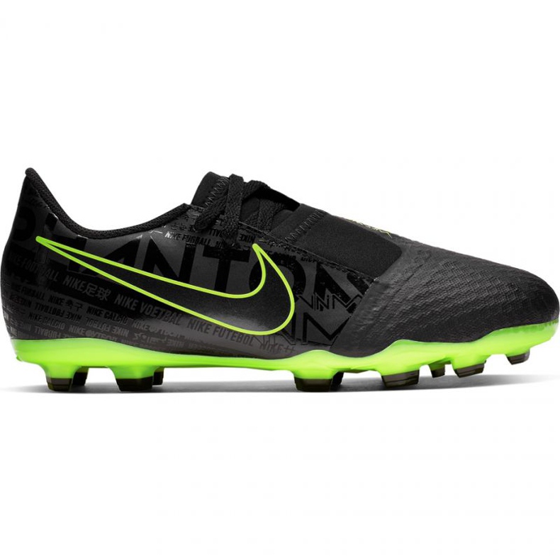 Futballcipő Nike Phantom Venom Academy Fg Jr AO0362 007 fekete - zöld sokszínű
