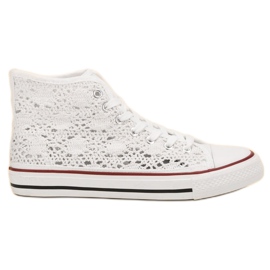 Renda Csipke cipők fehér