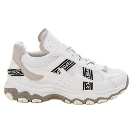 SHELOVET Fehér cipők szürke SHELOVET Fehér cipők szürke