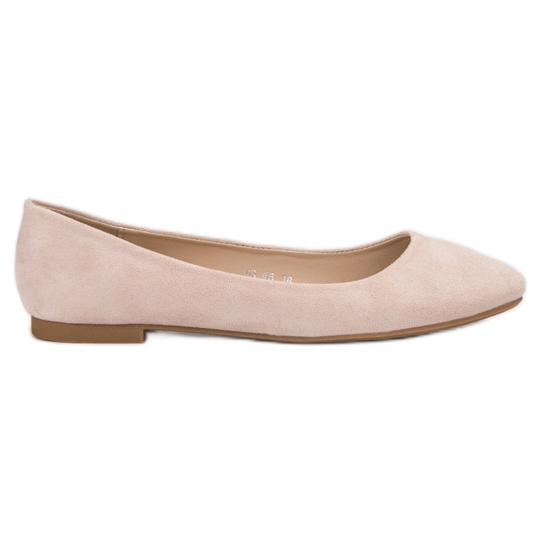 Small Swan Bézs velúr balerinák