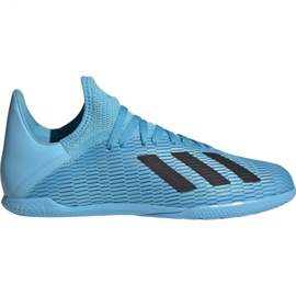 Futballcipő adidas X 19.3 In Jr F35354 kék Futballcipő adidas X 19.3 In Jr F35354 kék