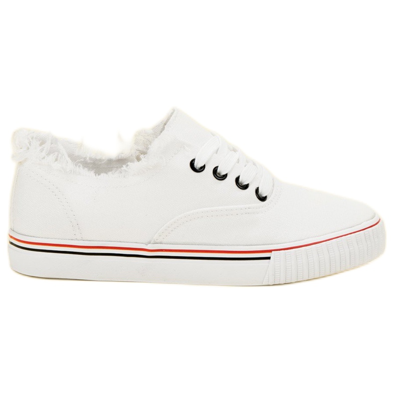 SHELOVET Fehér textil cipők