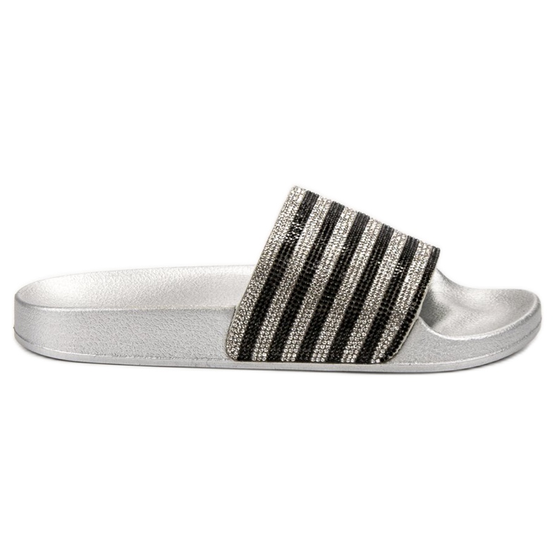 SHELOVET Gumi papucs fekete szürke