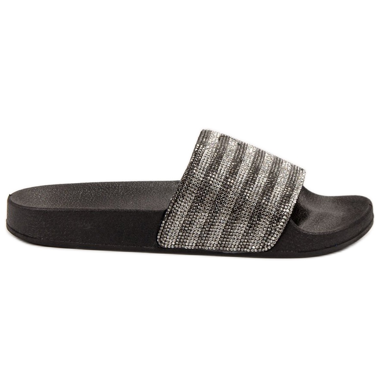 SHELOVET Gumi papucs fekete szürke