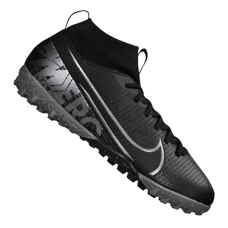 Nike Superfly 7 Academy Tf Jr AT8143-001 futballcipő fekete fekete