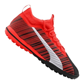 Puma One 5.3 Tt M 105648-01 futballcipő fekete piros