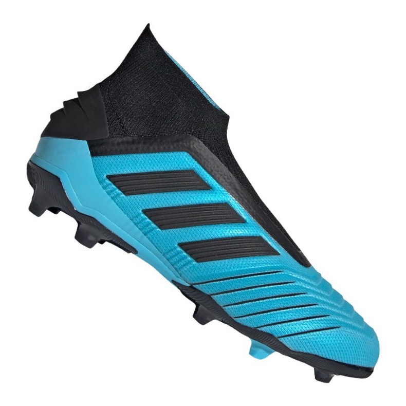 Adidas Predator 19+ Fg Jr G25788 futballcipő kék kék Adidas Predator 19+ Fg Jr G25788 futballcipő kék kék