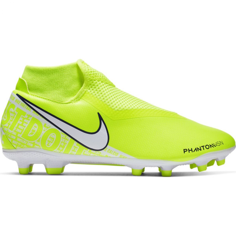 Nike Phantom Vsn Academy Df FG / MG M AO3258-717 futballcipő rózsaszín sárga