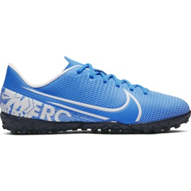 Nike Mercurial Vapor 13 Academy Tf Jr AT8145 414 futballcipő kék