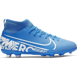 Nike Mercurial Superfly 7 Club FG / MG Jr AT8150-414 futballcipő kék kék