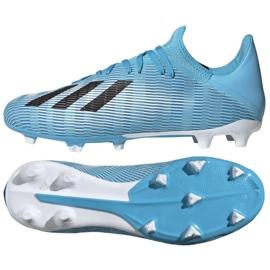 Adidas X 19.3 Fg M F35383 futballcipő szürke kék