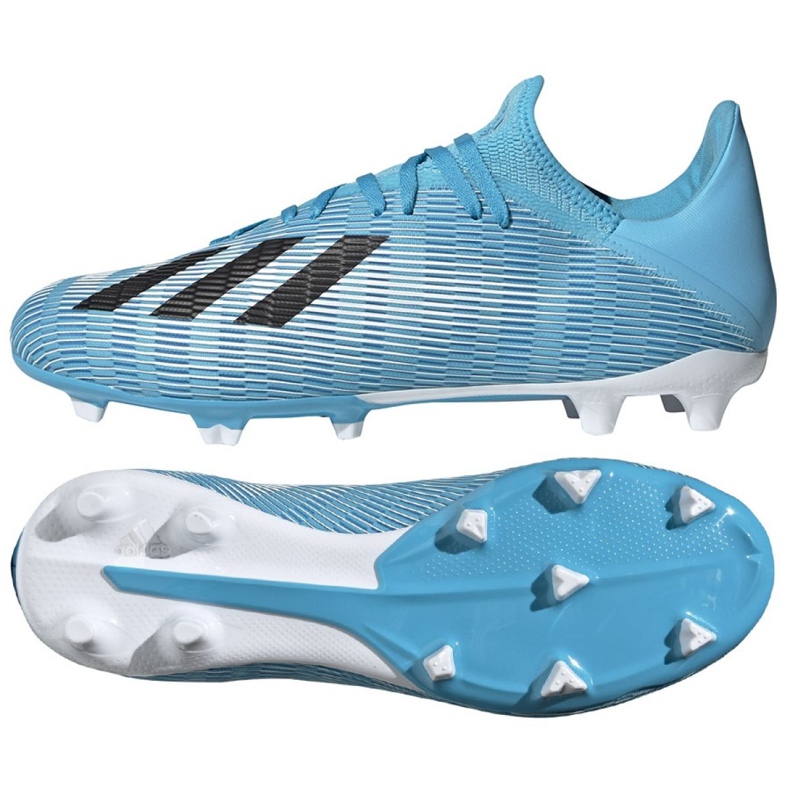 Adidas X 19.3 Fg M F35383 futballcipő szürke kék
