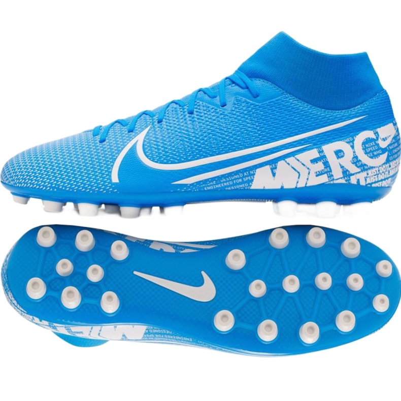 Nike Mercurial Superfly 7 Academy Ag M BQ5424-414 futballcipő kék kék