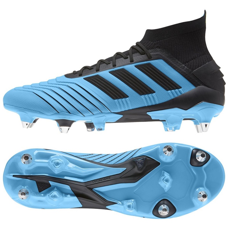Adidas Predator 19.1 Sg M F99988 futballcipő kék kék Adidas Predator 19.1 Sg M F99988 futballcipő kék kék
