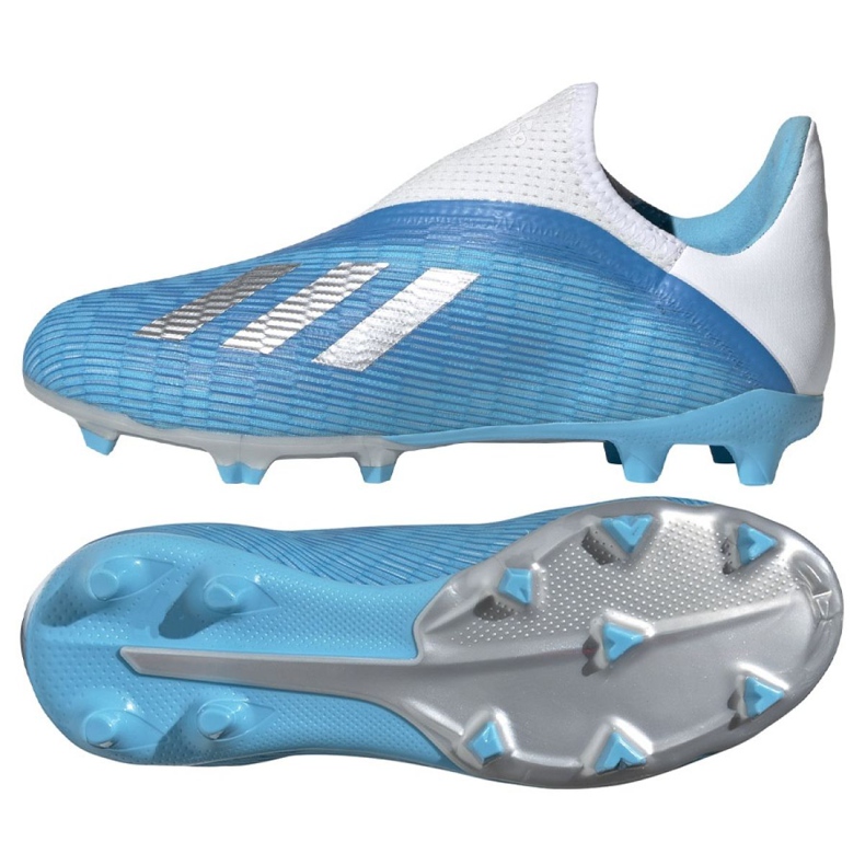 Adidas X 19.3 Ll Fg Jr EF9114 futballcipő kék kék