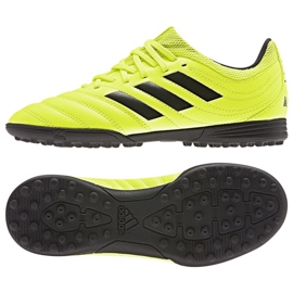 Adidas Copa 19.3 Tf Jr F35463 futballcipő sárga sárga Adidas Copa 19.3 Tf Jr F35463 futballcipő sárga sárga