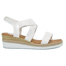 Bello Star Espadrilles Slip On Sandals fehér