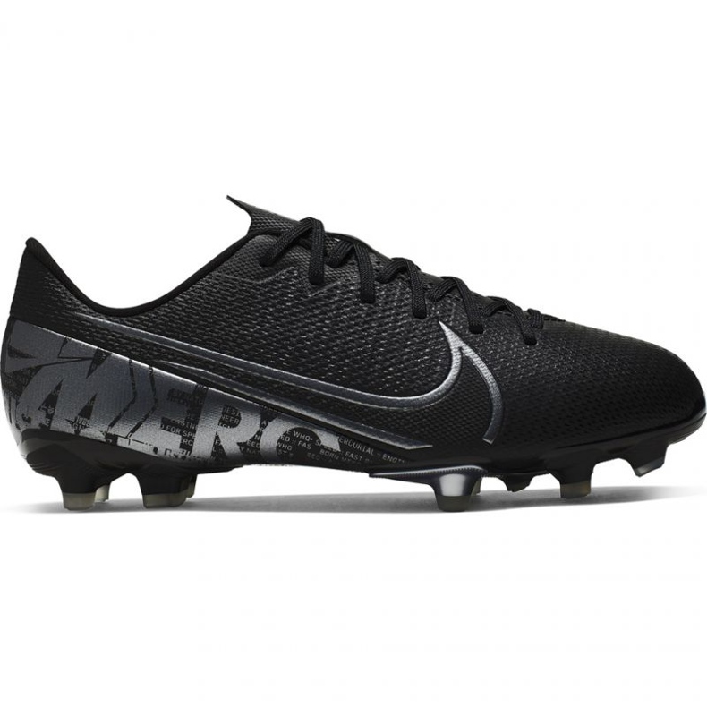 Nike Mercurial Vapor 13 Academy FG / MG Jr AT8123 001 futballcipő fekete