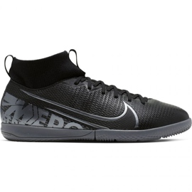 Nike Mercurial Superfly 7 Academy Ic Jr AT8135 001 futballcipő fekete