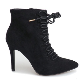 Csizma magas sarkú 595SE fekete