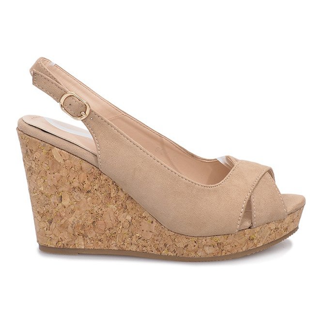 Bézs ék szandál a Greenhouse -tól