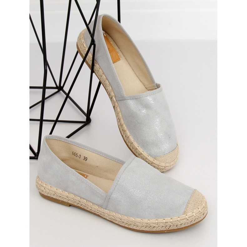 Espadrilles szürke 665-3 szürke - Ii Gat